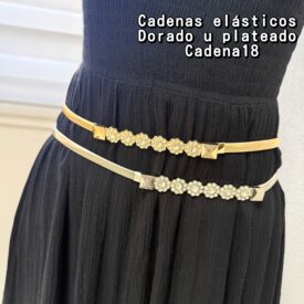 0265 cintos elásticos CADENA18 SOLO PLATEADO