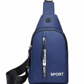 0720 pechera mochila cruzada CUERINA AZUL YBA221