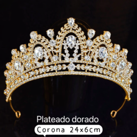 0541 corona DORADO PLATEADO EH3011