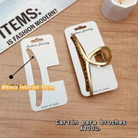 0679 carton para broches x 100u. Altura interior 11cm