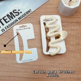 0678 carton para broches x 100u. Altura interior 9cm