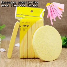 2774 esponjas 12u. comprimidas para limpieza facial XZP100