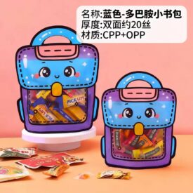 2784 bolsas kawaii mochila azul x 20u. Medida 18x21cm BZD101-15