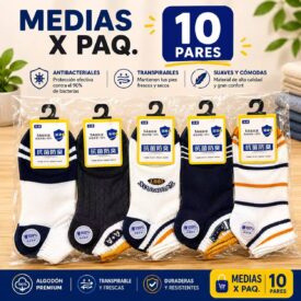 3603  medias x paq. 10 pares (TALLE 41-47)