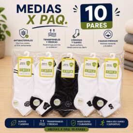 3610 medias x paq. 10 pares (TALLE 35-40)