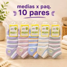 3613 medias x paq. 10 pares (TALLE 35-40)
