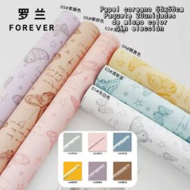 2830 papel coreano x paq. 20u. color al azar QD-871-3