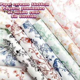2834 papel coreano x paq. 20u. color al azar QD-871-7