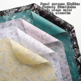 2837 papel coreano x paq. 20u. color al azar QD-871-10