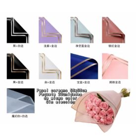 6043 papel coreano x paq. 20u. color al azar QD-871-11