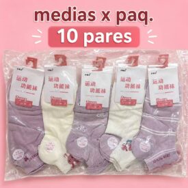 3550  medias x paq. 10 pares al azar (TALLE 35-40)