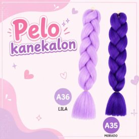 6027 pelo kanekalon x unid violeta o lila
