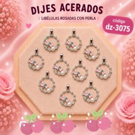 0949 dijes acerados plateados x10u. DZ-3075