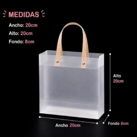 6057  bolsas TOTE MATTE x10u. 20*20*8cm BZD53