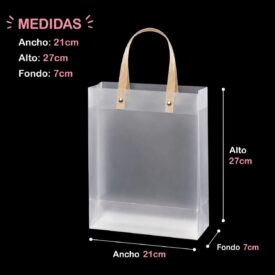 6056  bolsas TOTE MATTE x10u.  27*21*7cm BZD54