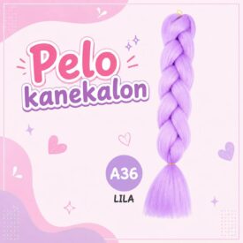 1087 pelo kanekalon lila AY36 X UNIDAD