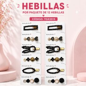 1137 hebillas x paq. 12  YGX2015