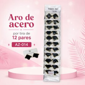 1141 aros acero tira del mismo COLOR x 12  al azar AZ-014