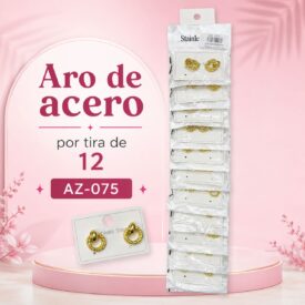 1142 aros acero tira  x 12  al azar AZ-075