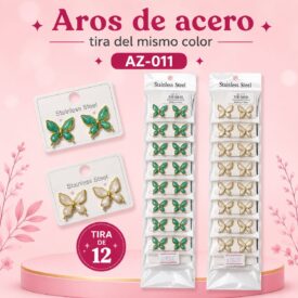 1145 aros acero tira del mismo COLOR x 12  al azar AZ-011
