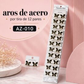 1147 aros acero tira del mismo COLOR x 12  al azar AZ-010