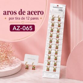 1150 aros acero tira  x 12  al azar AZ-065