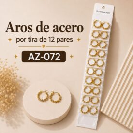 1153 aros acero tira  x 12 al azar AZ-072