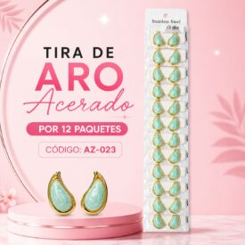 1159 aros acero tira x 12 al azar AZ-023