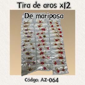 1151 aros acero tira del mismo COLOR x 12 al azar AZ-064