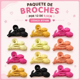 1257 Broches x paq. 12u. BTF408