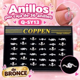 7190 anillo caja x 36 und BRONCE Q-SY13