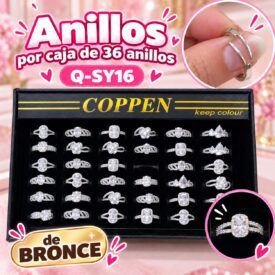 7191 anillo caja x 36 und BRONCE Q-SY16