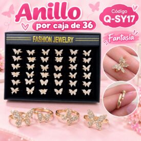 7198 anillo caja x 36 und FANTASIA DORADO Q-SY17