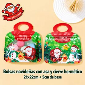 6067 bolsas doypack kawaii bolsa navideña verde x 20u. Medida20*21cm BZD200-9